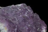 Cubic, Purple Fluorite Crystal Cluster - China #33710-3